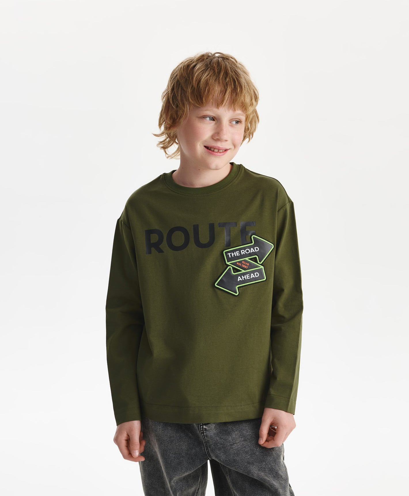 Gulliver Long sleeve t-shirt Khaki for Boys Junior-Viaduct
