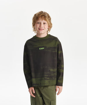 Gulliver Long Sleeve T-shirt Khaki for Boys Junior - Viaduct