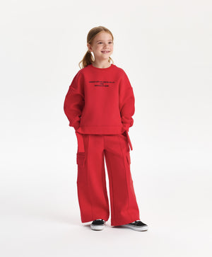 Gulliver Trousers Red for Girls Mini - Irbis