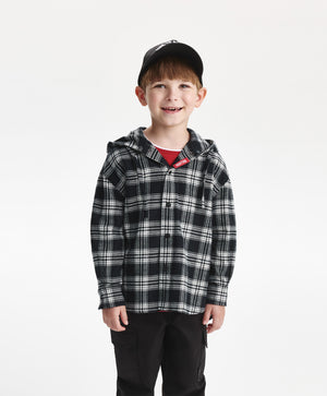 Gulliver Shirt long sleeve Black for Boys Mini - Tartan