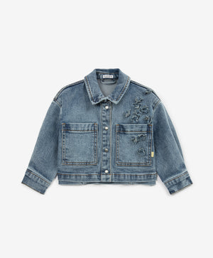Gulliver Light Blue Denim Jacket for Girl Baby-Buttercups