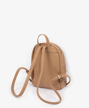 Gulliver Beige Eco-Leather Backpack for Girls