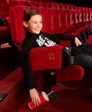 Gulliver Black Sweatshirt with Faux Layering Effect for Boys