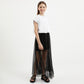 Gulliver Black Mid-Rise Maxi Mesh Skirt for Girl Junior-Ballet