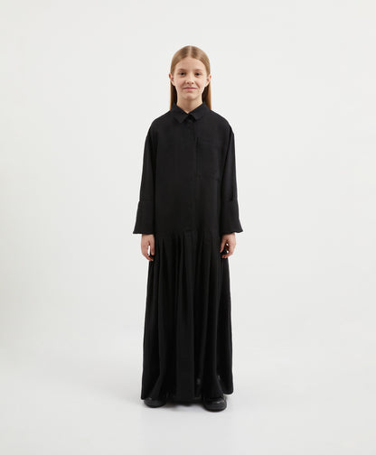 Gulliver  Black Maxi Dress for Girl Junior-Hot Heart