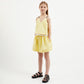 Gulliver Yellow Trapeze Mini Skirt for Girl Junior-Arboretum