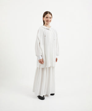 Gulliver White Maxi A Line Skirt with Elastic Waist for Girl Junior-Ballet
