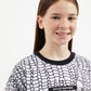 GulliverWhite Oversized Short Sleeve T Shirt for Girl Junior-Ballet