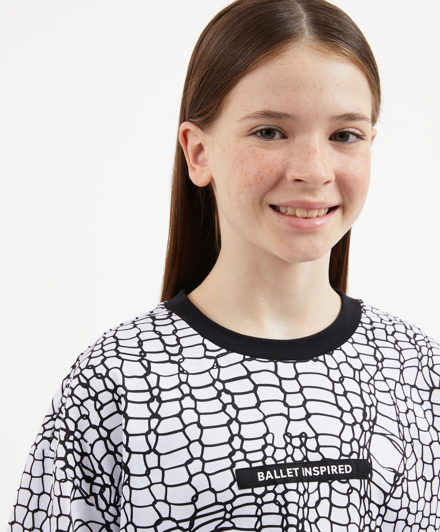 GulliverWhite Oversized Short Sleeve T Shirt for Girl Junior-Ballet