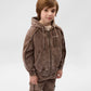Gulliver Brown Hooded Sweatshirt With Zipper for Boys - Mini