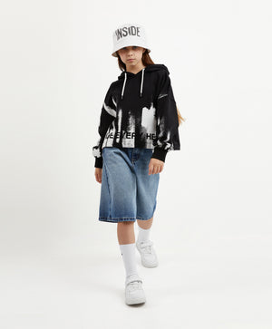 Gulliver Multicolor Hoodie with Abstract Print for Girl Junior-Hot Heart