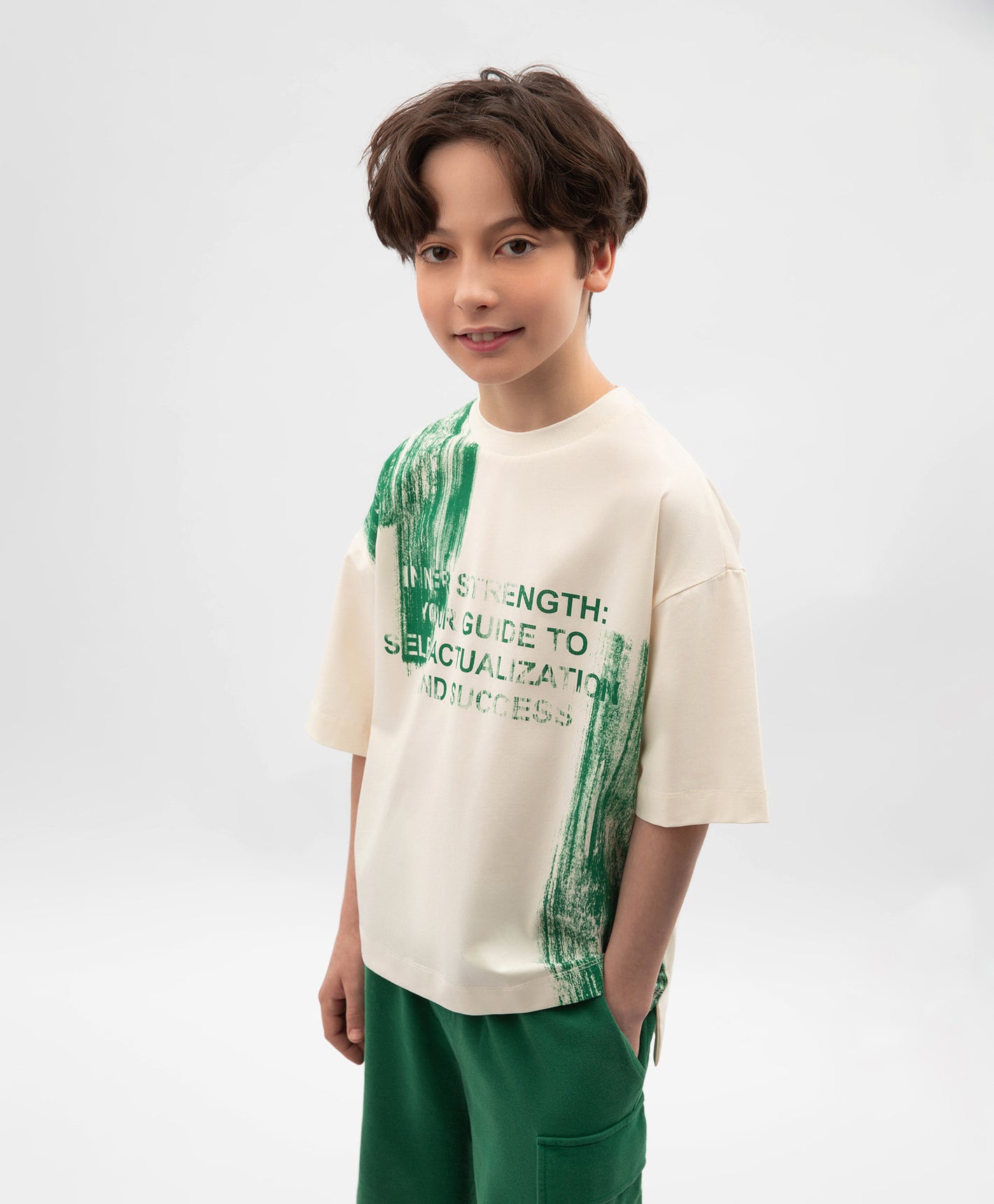 Gulliver Milky Color Short Sleeve T-Shirt for Boys - Junior