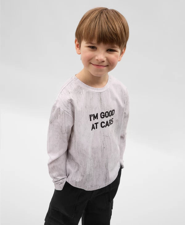 Gulliver Gray Long Sleeve T-Shirt for Boys - Mini