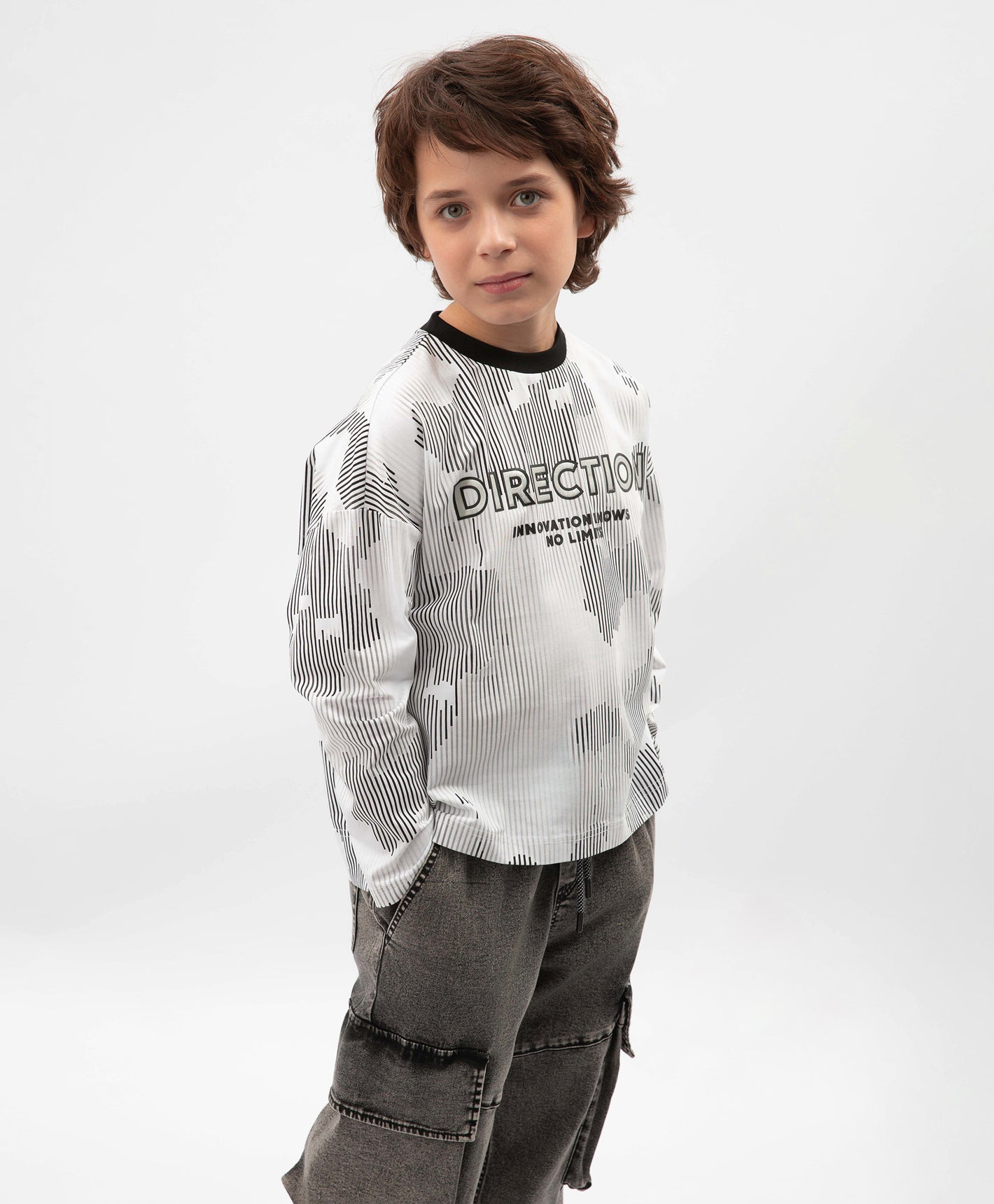Gulliver Gray Long Sleeve T-Shirt for Boys - Junior