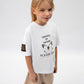 Gulliver White Short Sleeve T-shirt for girls made of organic cotton