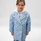 Gulliver Light Blue Demi-Season Short Coat for Girls - Mini
