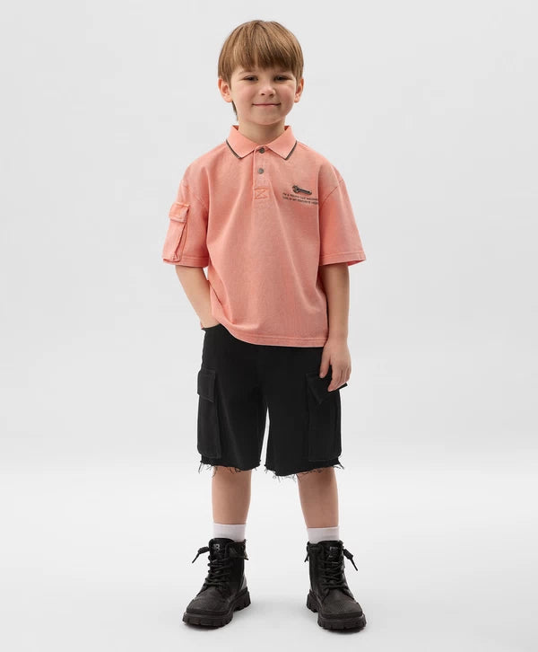 Gulliver Black Shorts for Boys - Mini