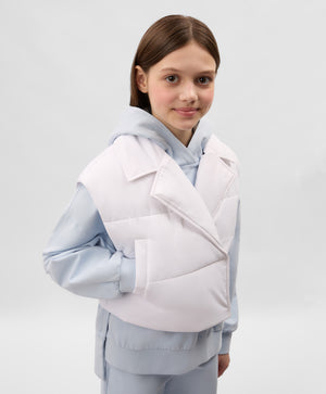 Gulliver White Vest for Girls - Junior