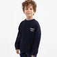 Gulliver Knitted Loose-Fit Jumper in Blue for Boys