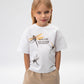 Gulliver White T-shirt for girls made of organic cotton