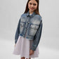 Gulliver Light blue Denim jacket for Girl