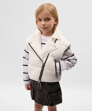 Gulliver White Vest for Girls - Mini