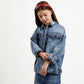 Gulliver Light Blue Denim Jacket for Girl Junior-Hot Heart