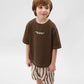 Gulliver Brown Short Sleeve T-Shirt for Boys - Mini