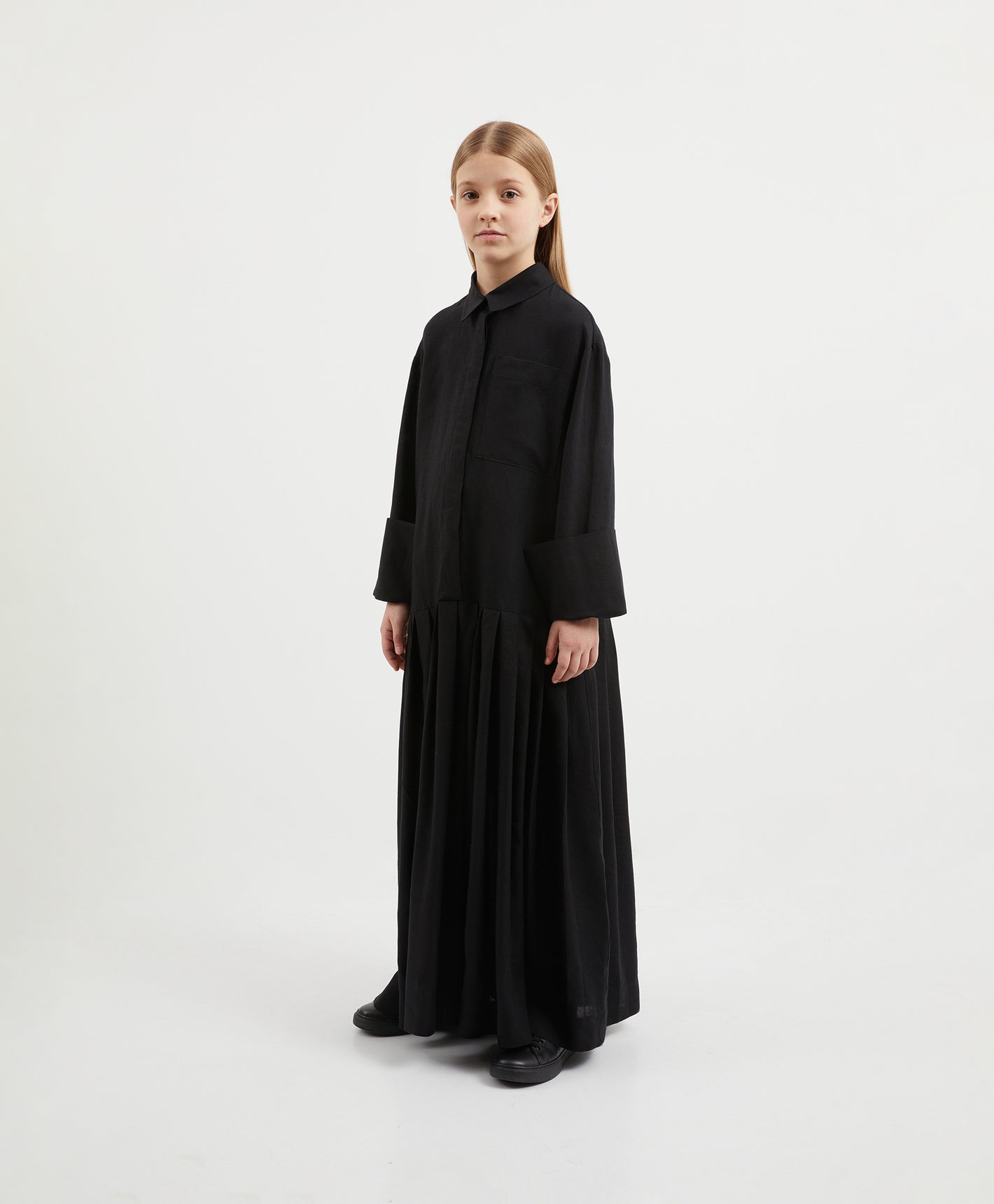 Gulliver  Black Maxi Dress for Girl Junior-Hot Heart