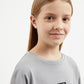 Gulliver Gray Cropped Long Sleeve T-shirt for Girl Junior-Arboretum