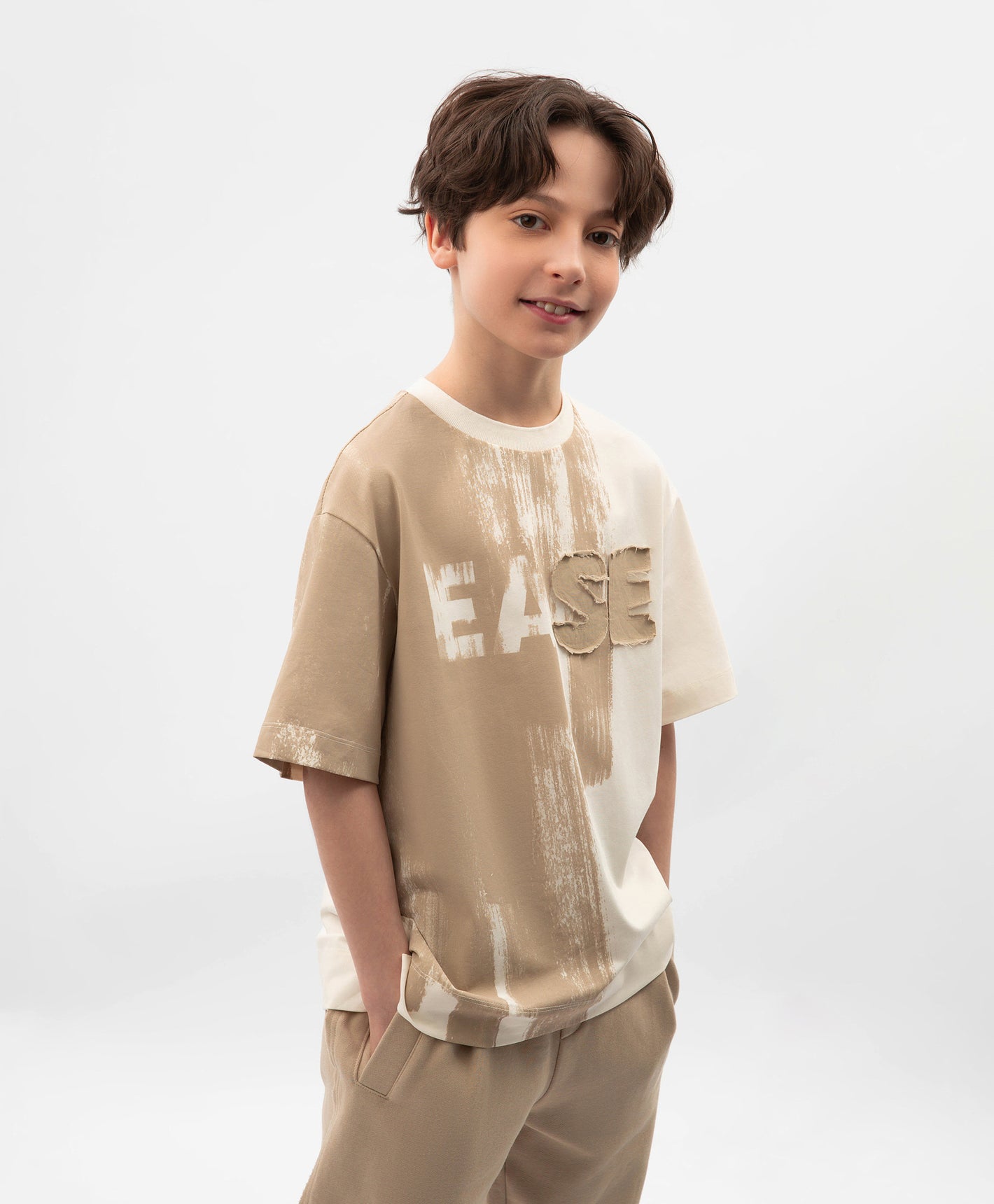 Gulliver Milky Color Short Sleeve T-Shirt for Boys - Junior