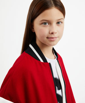 Gulliver Red Windbreaker for Girl Junior-Hot Heart
