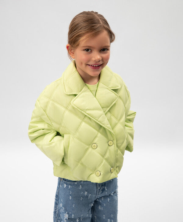 Gulliver Light Green Demi-Season Jacket for Girls - Mini