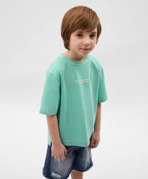 Gulliver Menthol Short Sleeve T-Shirt for Boys - Mini