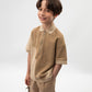 Gulliver Beige Short Sleeve Polo for Boys - Junior