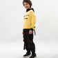 Gulliver Black jogger pants for boys with a print and cargo pockets