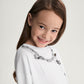 Gulliver White Crystal Print Long Sleeve Top for Girl Mini-Gelato