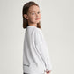 Gulliver White Crystal Print Long Sleeve Top for Girl Mini-Gelato
