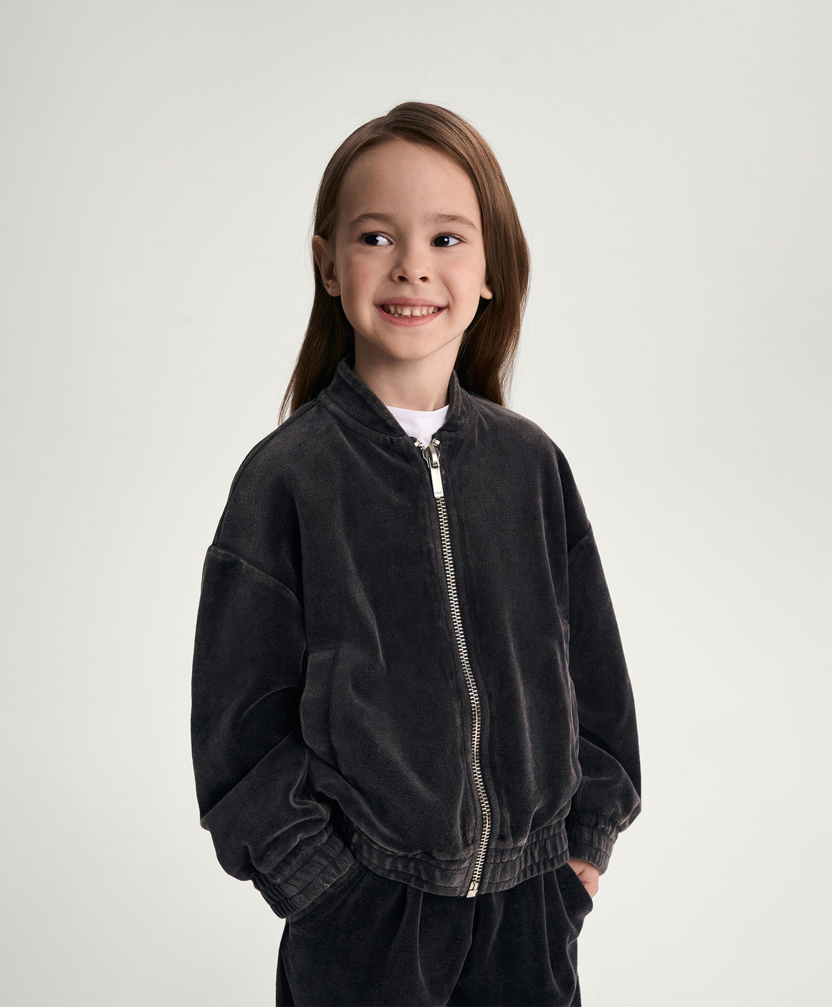 Gulliver Gray Melange Sweatshirt for Girl Mini-Gelato