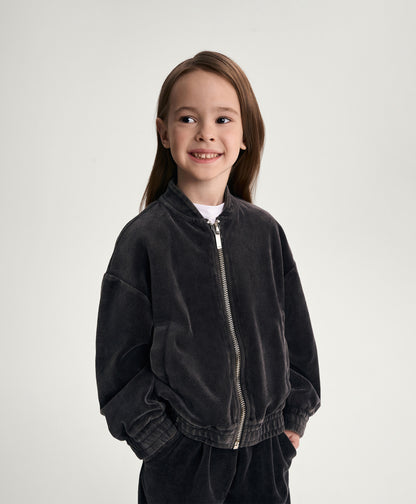 Gulliver Gray Melange Sweatshirt for Girl Mini-Gelato