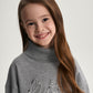Gulliver Gray Melange Turtleneck for Girl Mini-Gelato