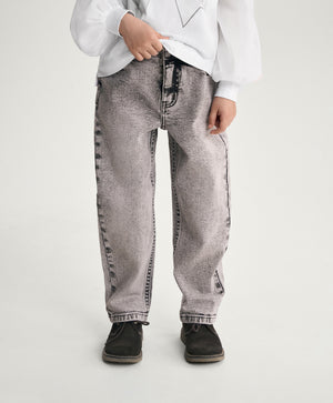 Gulliver Gray Tapered-Wash Jeans for Girl Mini-Gelato