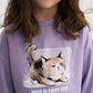 Gulliver Lilac Long sleeve T-shirt for Girl Mini-Maine Coon
