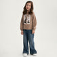Gulliver Beige Long sleeve T-shirt for Girl Mini-Maine Coon