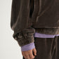 Gulliver Brown Velour Hoodie with Washed Effect for Girl Mini-Maine Coon
