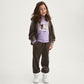 Gulliver Brown Velour Hoodie with Washed Effect for Girl Mini-Maine Coon