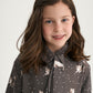 Gulliver Brown A-Line Long-Sleeve Dress with Detachable Bow for Girl Mini-Maine Coon