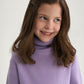 Gulliver Lilac Wool-Blend Turtleneck Sweater for Girl Mini-Maine Coon
