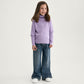 Gulliver Lilac Wool-Blend Turtleneck Sweater for Girl Mini-Maine Coon