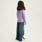 Gulliver Lilac Wool-Blend Turtleneck Sweater for Girl Mini-Maine Coon